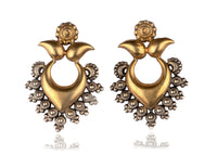 925 Sterling Silver Two Tone Earrings view 1