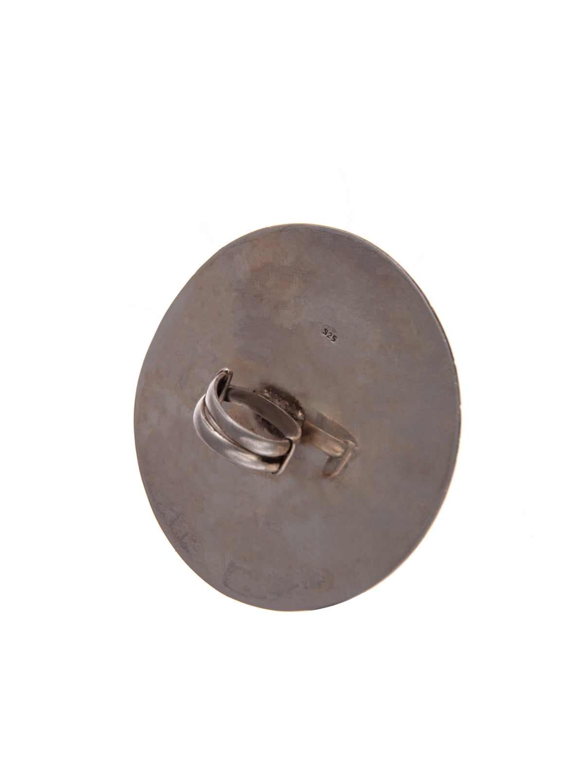 925 Sterling Silver Big Mirror Ring view 6