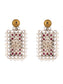 925 Sterling Silver Ruby and Pearl Studs
