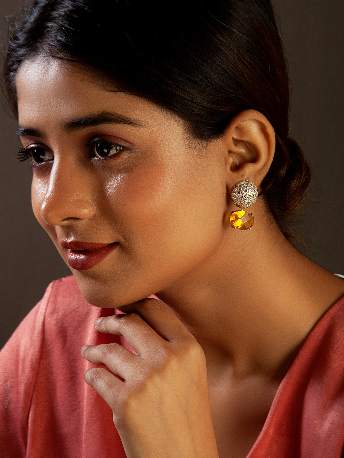Aurora Citrine Earrings view 1