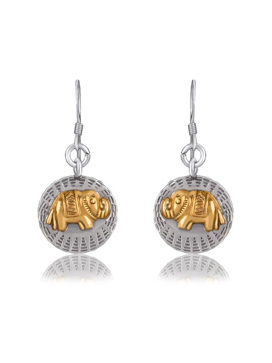 Two Toned Lightweight Elephant Studs