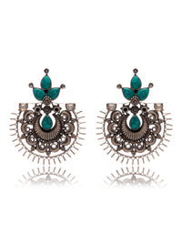 Silver Earrings with Turquoise view 3