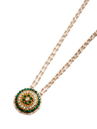 Kundan Pearl Onyx Necklace: A Perfect Blend of Elegance and Style view 2