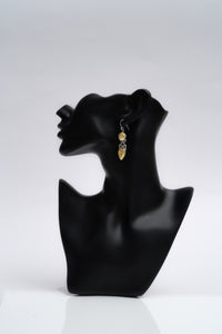 925 Silver Two Tone Earrings with Pearls and Kundan view 3