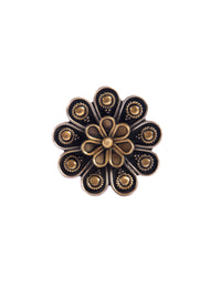 Svarnam Sunflower Adjustable Ring view 3