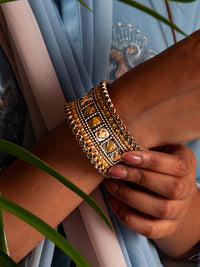 Kalbeliya Gold Hand Embossing Bangle view 7