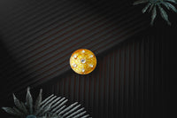 Silver Gold Plated Star Ring with Kundan view 3