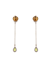 925 Sterling Silver Long Earrings with Multicolored Gemstone view 5