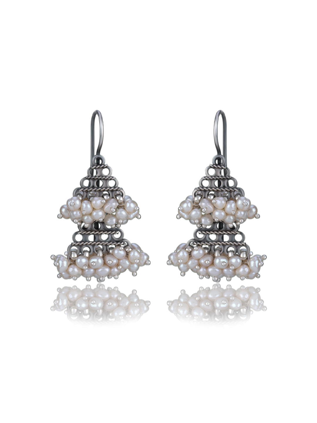 Double Jhumki with Pearl view 1