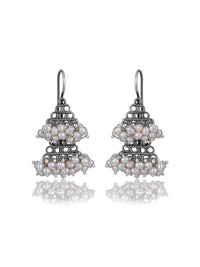 Double Jhumki with Pearl view 1