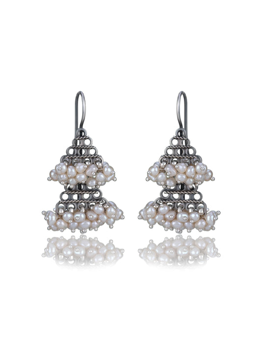 Double Jhumki with Pearl