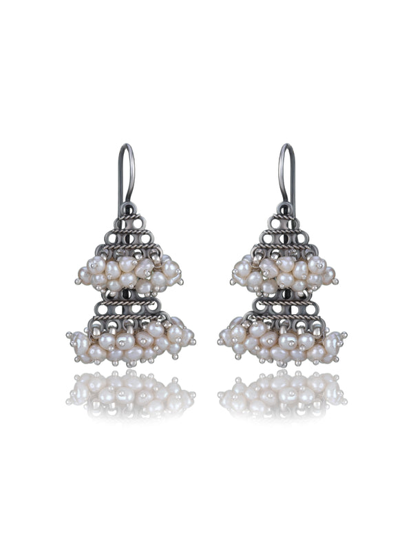 Double Jhumki with Pearl