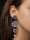 Lightweight Earrings with Kundan Motifs