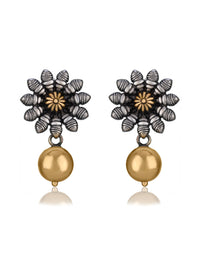Two Toned Drop Earrings view 1