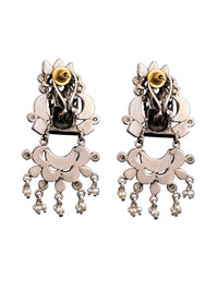 925 Sterling Silver Kundan Earrings view 5