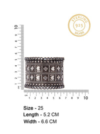 Silver Heart Design Bangle view 5