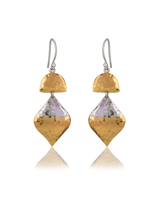 Lightweight Foil Two Toned Danglers