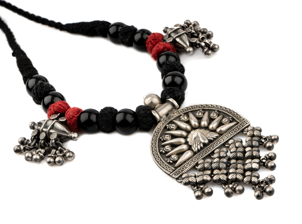 925 Sterling Silver Statement Necklace view 1