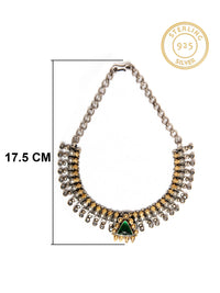 Svarnam Green Onyx Short Necklace view 7