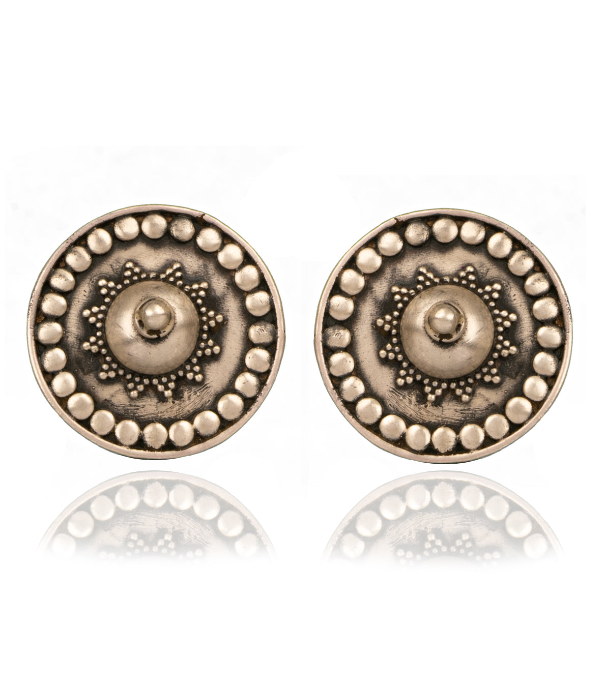 925 Sterling Silver Rawa Studs view 1