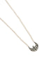 Silver Chaand Kundan Necklace with Pearl