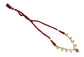 925 Sterling Silver Two Tone Necklace with Ruby