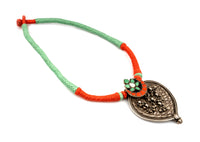 925 Sterling Silver Peacock Necklace with Black Onyx Beads view 3