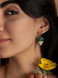 Green Glow Earrings view 1