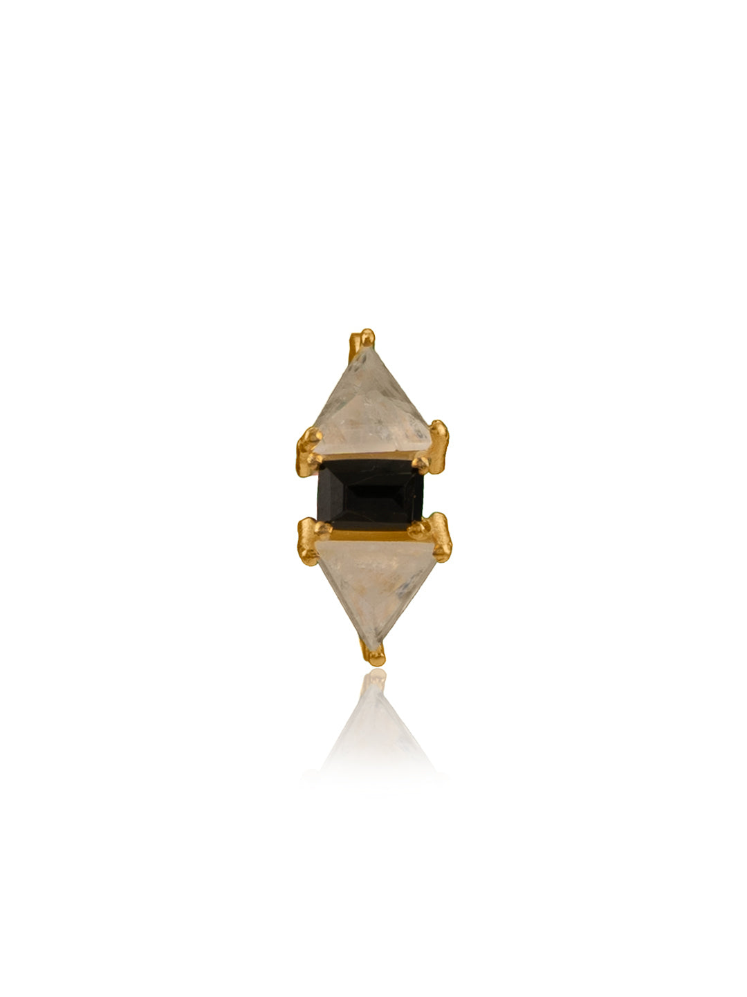 Moonstone and Onyx Ring