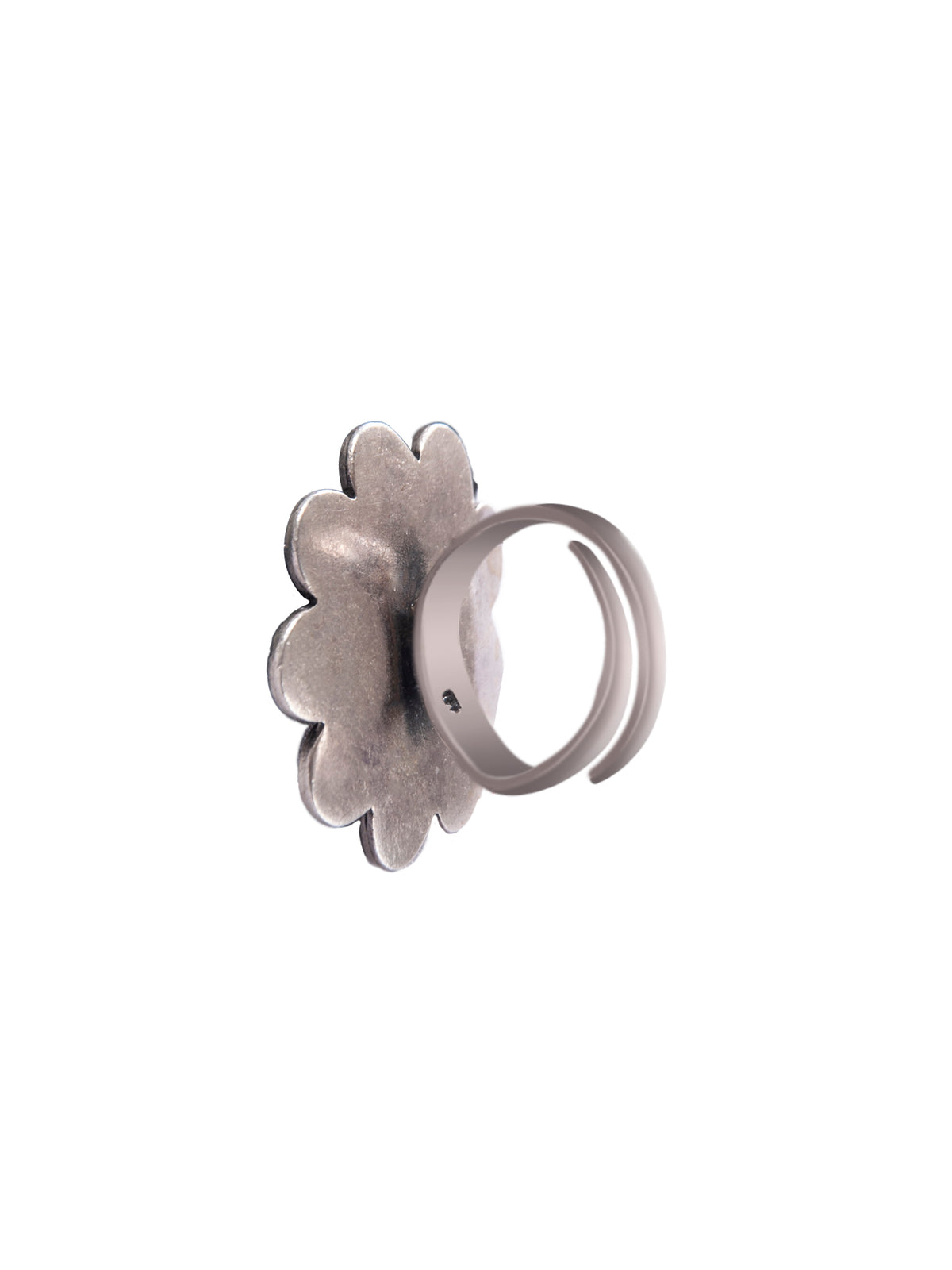 Svarnam Sunflower Adjustable Ring view 5
