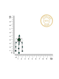 Green Onyx Drop Earrings view 3