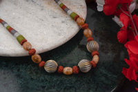925 Sterling Silver Two Tone Beaded Necklace view 3