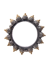 Svarnam Statement Two Tone Bangle view 3