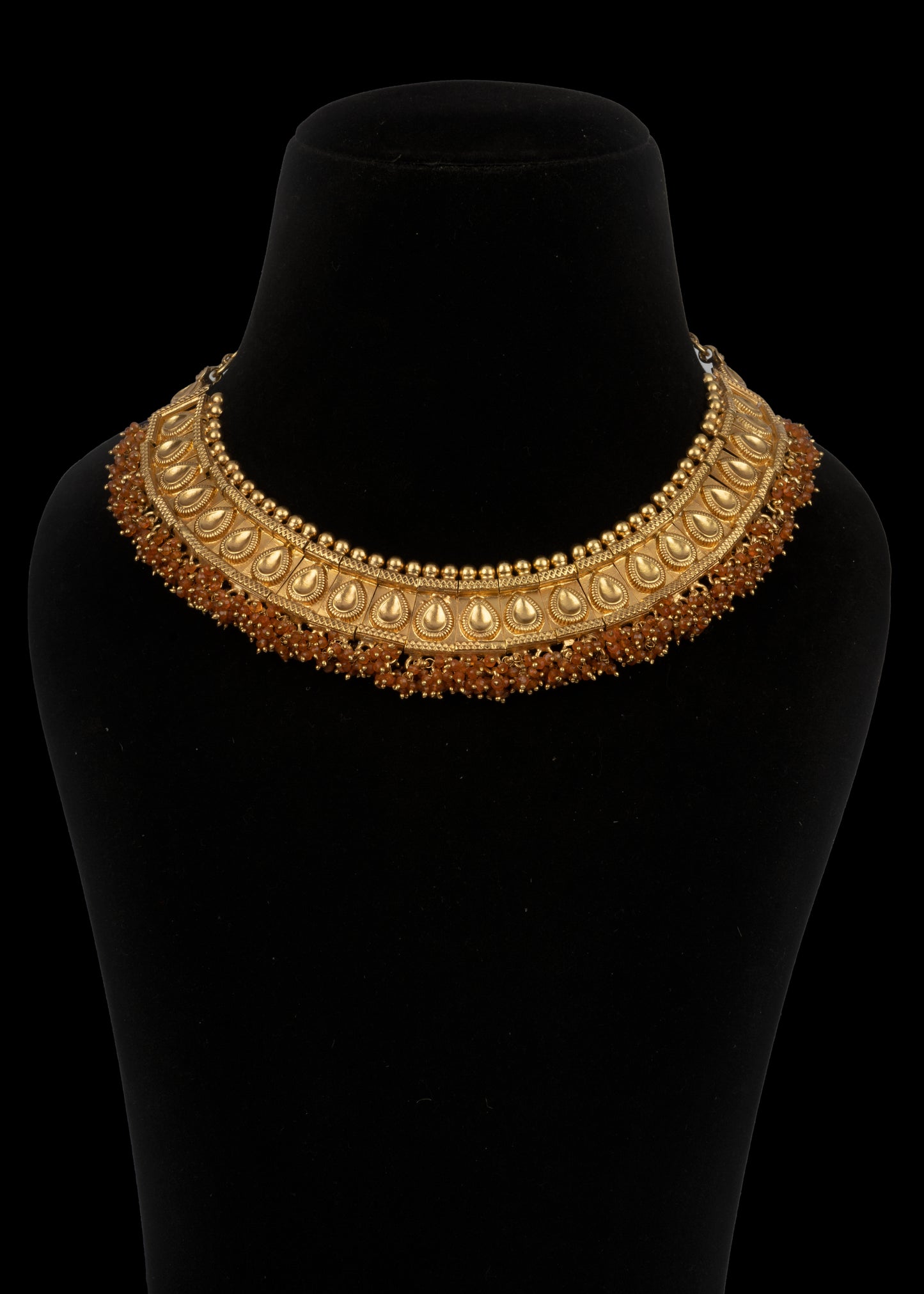 925 Sterling Silver Gold Plated Statement Necklace