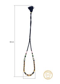 925 Sterling Silver Blue Lapis Beaded Multicolored Necklace view 4