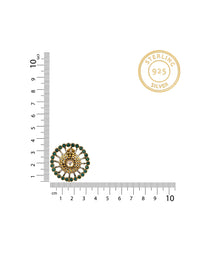 925 Sterling Silver Gold Plated Studs view 4