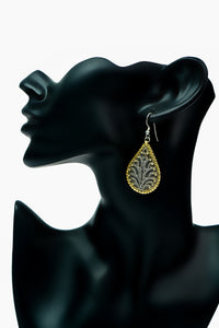 Silver Two-Toned Rawa Dangler Earrings view 4