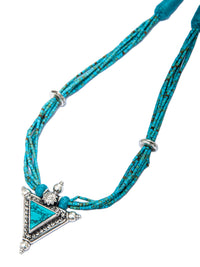 925 Sterling Silver Necklace with Turquoise Beads view 3