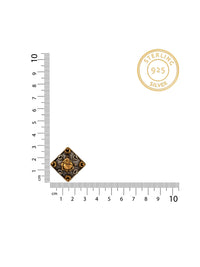 Two Toned Ganesha Adjustable Ring view 3