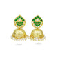 Silver Gold Plated Signature Kundan Jhumkis - Neeta Boochra Jewellery