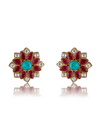 Turquoise Ruby Bliss Studs view 5