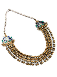 Svarnam Statement Kundan Necklace view 5