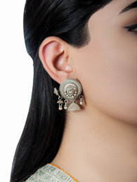 925 Sterling Silver Fusion Jhumki view 1