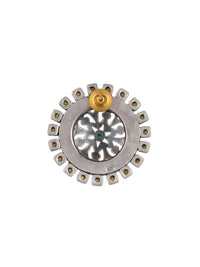 Green Kundan Studs with Green Onyx view 3