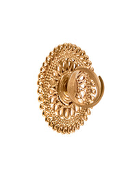 Svarnam Gold Mesh Ring view 5