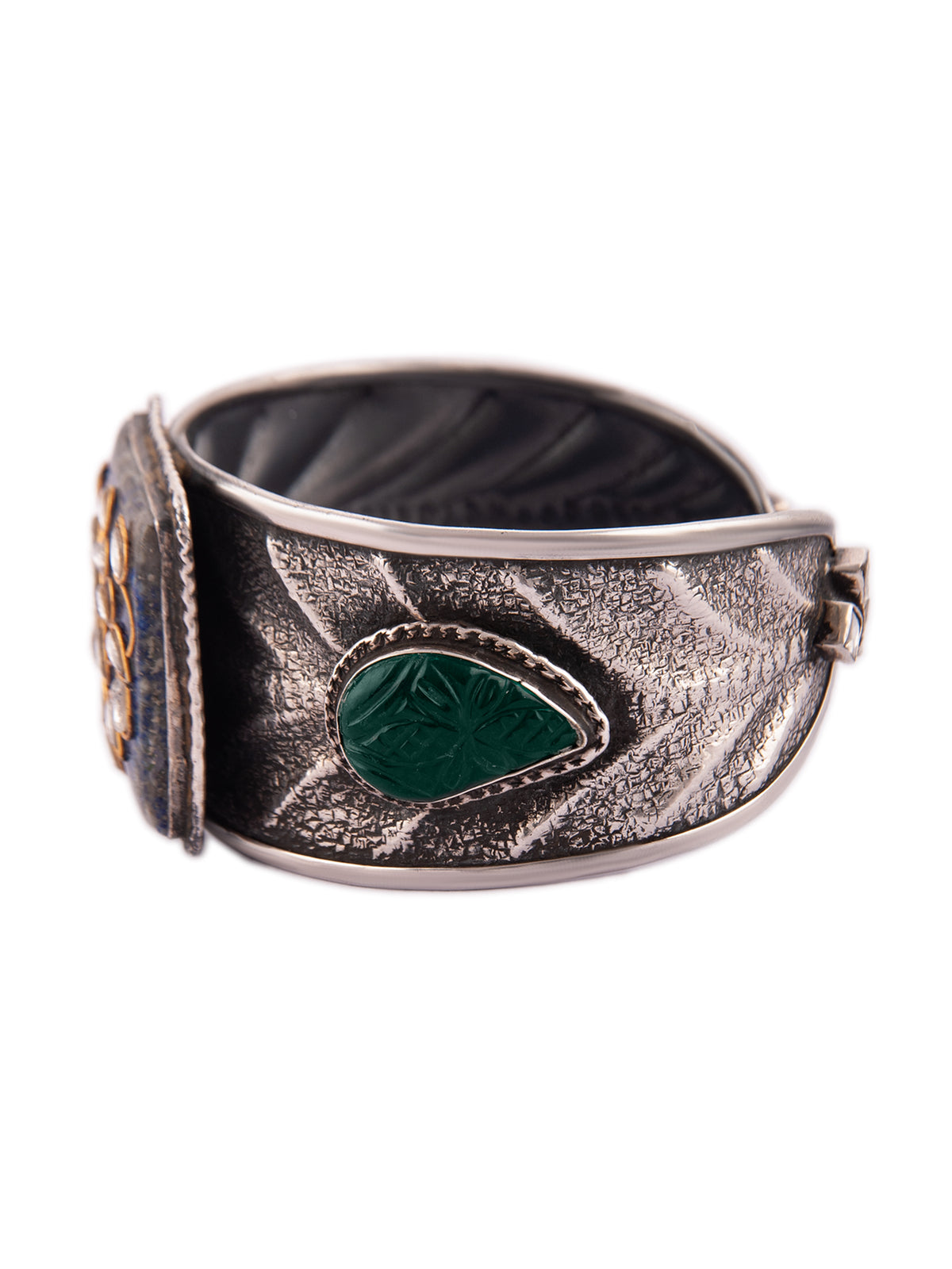 Silver Fusion Lapis Lazuli Cuff view 5