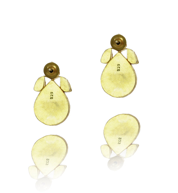 925 Silver Gold Plated Silver and Blue Kunan Studs alternate