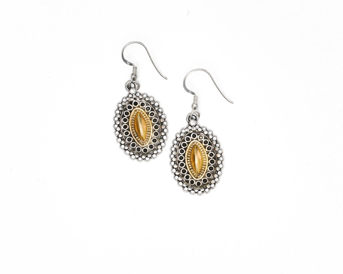 925 Silver Lightweight Dangler Earrings view 3