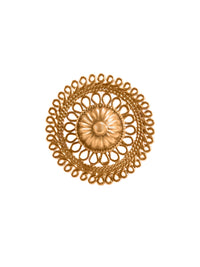 Svarnam Gold Mesh Ring view 3