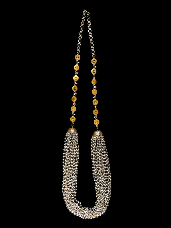 925 Sterling Silver Double Jhumki Pearl Necklace alternate
